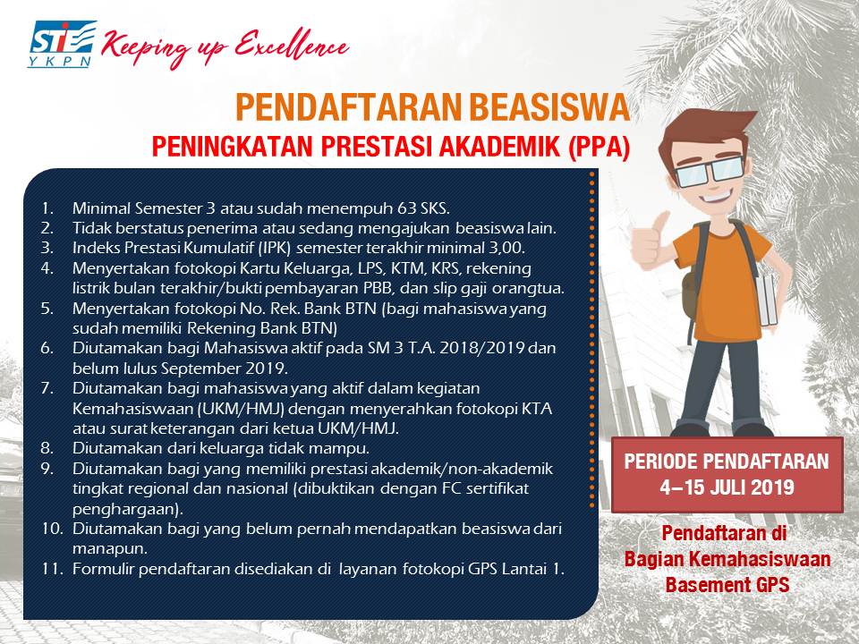 Pendaftaran Beasiswa Prestasi Akademik (PPA)