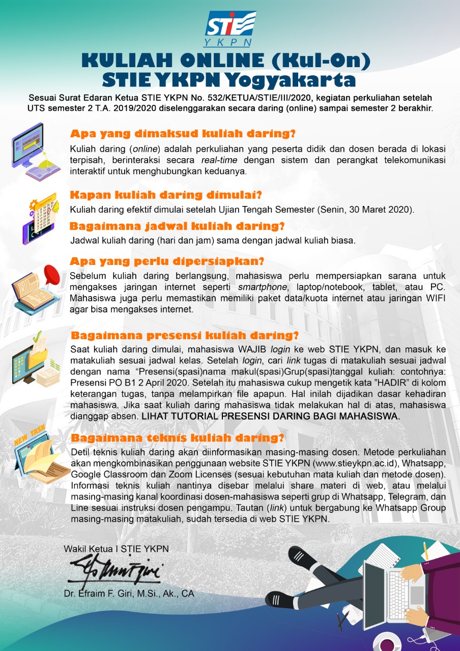 Kuliah Online (Kul-On) STIE YKPN Yogyakarta