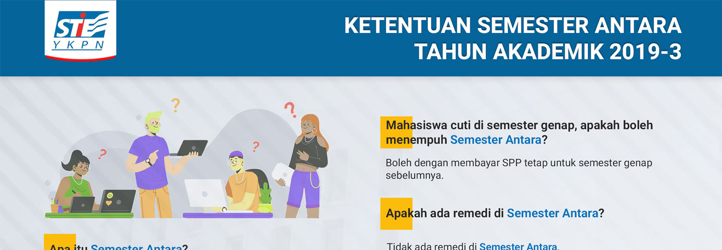 Ketentuan Semester Antara Tahun Akademik 2019-3 