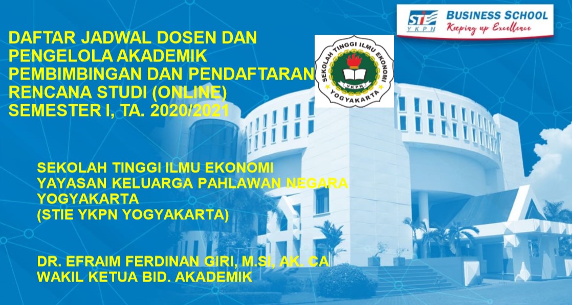 Jadwal Pembimbingan Dan Pendaftaran Rencana Studi (online) Semester 1 TA. 2020/2021