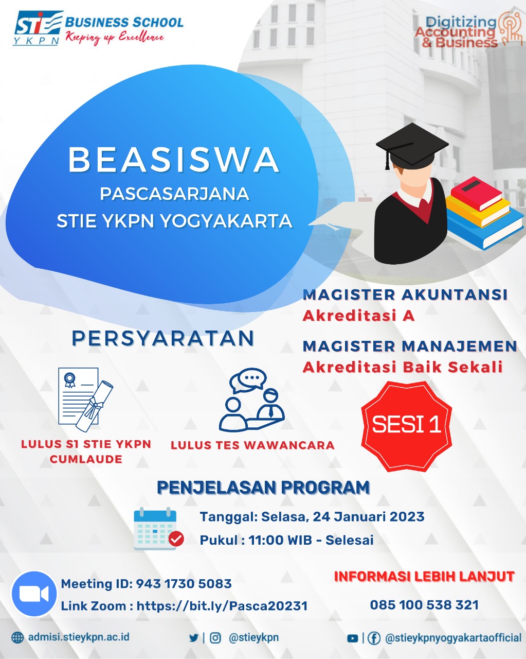 Sosialisasi Program Fast Track & Beasiswa Pascasarjana YKPN Business School