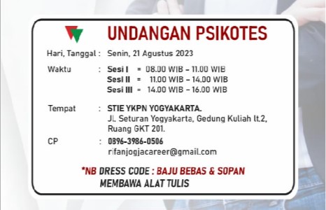 Undangan Psikotes