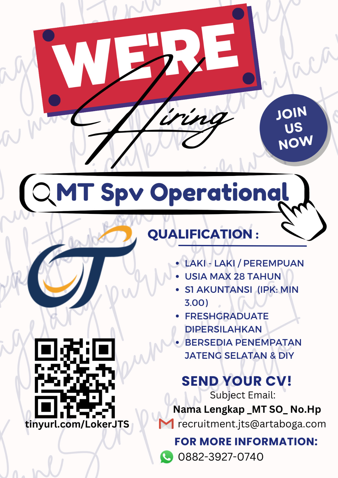 MT SPV - We Are Hiring