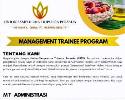 Union Sampoerna Triputra Persada - Management Trainee Program