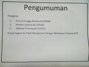 Kelengkapan Biodata Mahasiswa