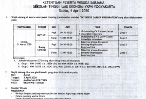 Informasi Wisuda dan Ketentuan Wisuda 04 April 2020