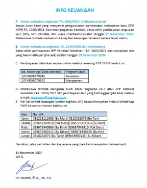 Informasi Keuangan