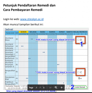 Petunjuk Pendaftaran Remedi dan Cara Pembayaran Remedi