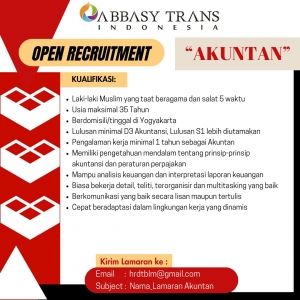 Open Recruitment -Akuntan