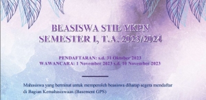 Beasiswa STIE YKPN Sem I TA 2023/2024
