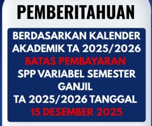 BATAS PEMBAYARAN SPP VARIABEL 